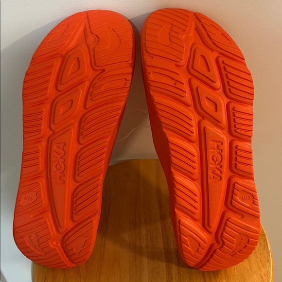 NWT HOKA ORA RECOVERY SLIDE 3 Orange Size M 13 W 15 - Picture 10 of 12